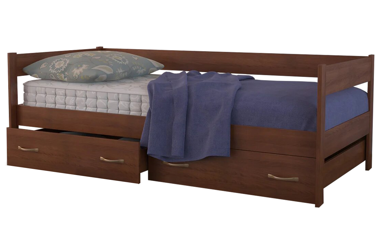 фото: Кровать DreamLine Из массива Тахта с ящиками 120x195 см